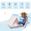 Outsunny Conjunto de 2 Esterillas de Playa Plegable Esterillas con Respaldo Reclinable en 5 Niveles Reposacabezas y Bolsa de Transporte 134x48x33-43 cm Beige, , large indicador imagen numero 4