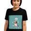 Mascochula camiseta mujer melasuda personalizada con tu mascota negro, , large indicador imagen numero 1