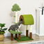 PawHut &Aacute;rbol Rascador para Gatos Mediano 107 cm Torre para Gatos Centro de Actividades para Gatitos con Nido Poste de Sisal C&eacute;sped Falso y Bola Colgante 49x40x107 cm Verde, , large indicador imagen numero 2