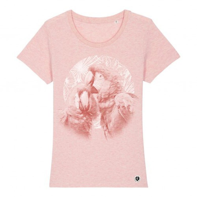 Camiseta Mujer Loros Luna color Rosa, , large image number null