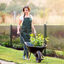 Outsunny Valla de Jardín Barrera de Jardín Exterior de Acero con Revestimiento de PE con 2 Modos de Instalación para Plantas Flores Animales 93x22x120 cm Marrón, , large indicador imagen numero 2