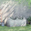 Outsunny Invernadero de Terraza 120x60x60 cm Caseta de Jardín Acero con 2 Ventanas Enrollables Vivero Casero para Cultivo de Plantas Verduras Flores Translúcido, , large indicador imagen numero 2