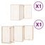 Vidaxl Puerta para Perros Plegable Paneles Puerta para Mascotas Madera de Álamo, , large indicador imagen numero 1