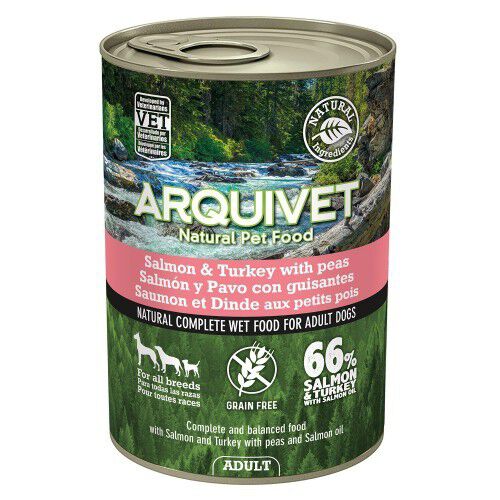 Comida h&uacute;meda Wet Food Adult para perros sabor Salmon/Pavo, , large Imagen numero 1