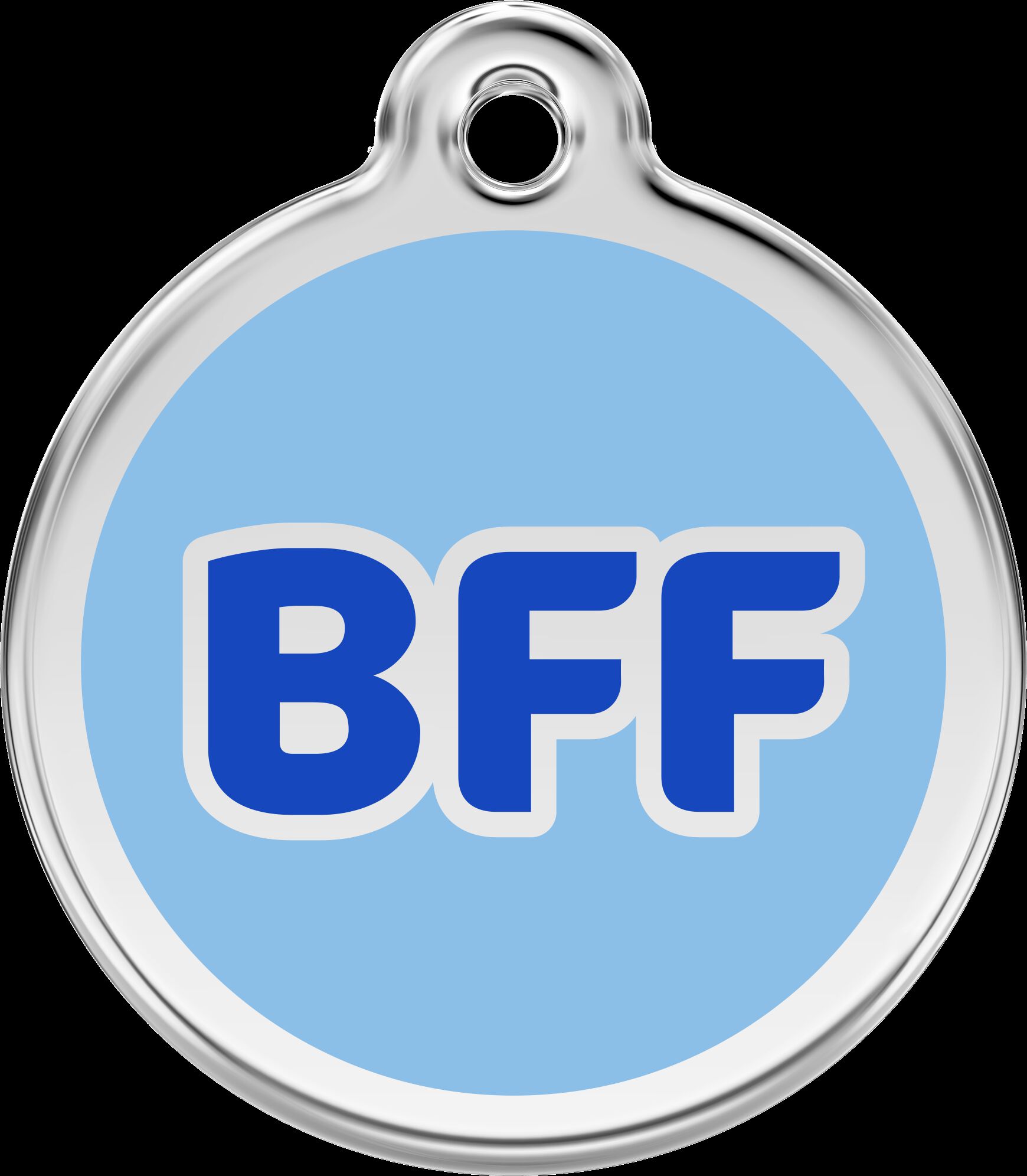 Placa identificativa Acero Inoxidable BFF Azul Claro para perros, , large Imagen numero 4