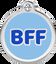 Placa identificativa Acero Inoxidable BFF Azul Claro para perros, , large indicador imagen numero 4