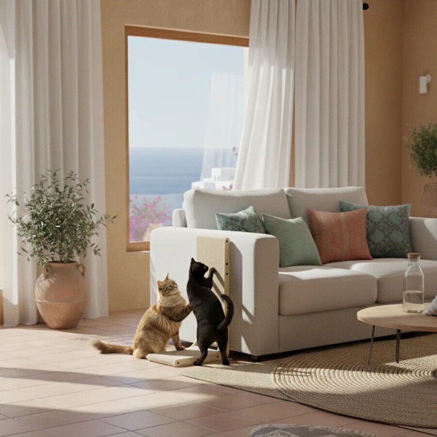 Althea Living - Rascador de cart&oacute;n para gatos Litoral, en forma de L, , large Imagen numero 3