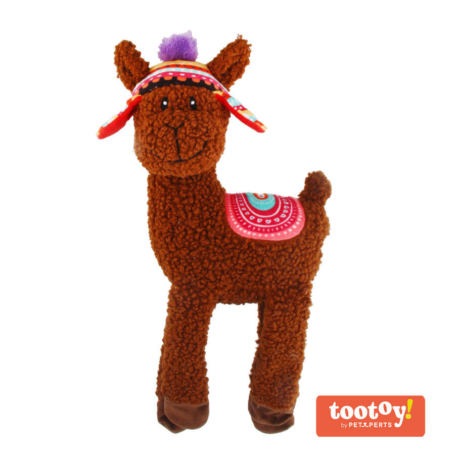 Tootoy! Comfort Long Legs Alpaca peluche con sonido para perros thumbnail