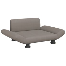 vidaXL Cama de tela gris taupe para perros