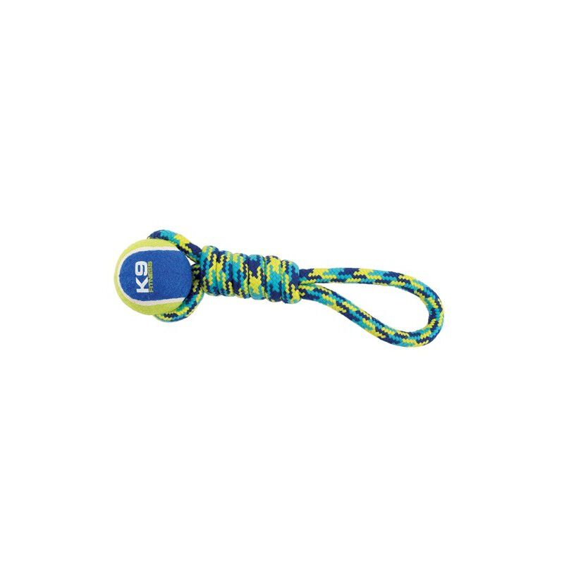 Juguete pelota tenis con cord&oacute;n y TPR para perros Zeus Fitness Tug,  23 cm, , large Imagen numero 1