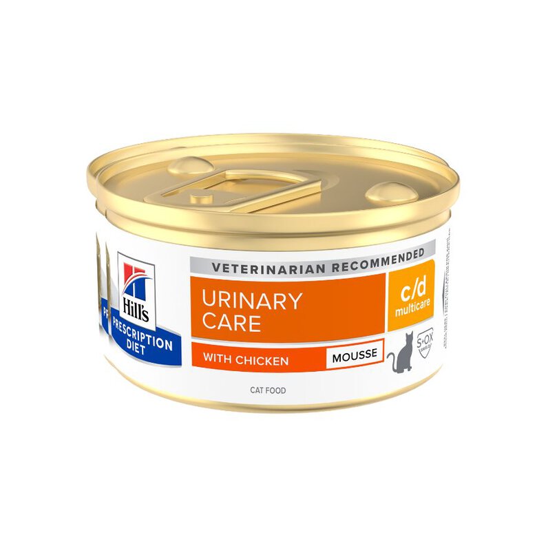 48 latas x 85 g Hill's Prescription Diet c/d Multicare Mousse de Pollo lata para gatos ¡Pack Ahorro!