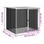 vidaXL Gallinero con techo acero galvanizado gris claro 603x98x90 cm, , large indicador imagen numero 20