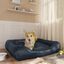 Vidaxl cama rectangular acolchada gris oscuro para perros, , large indicador imagen numero 2