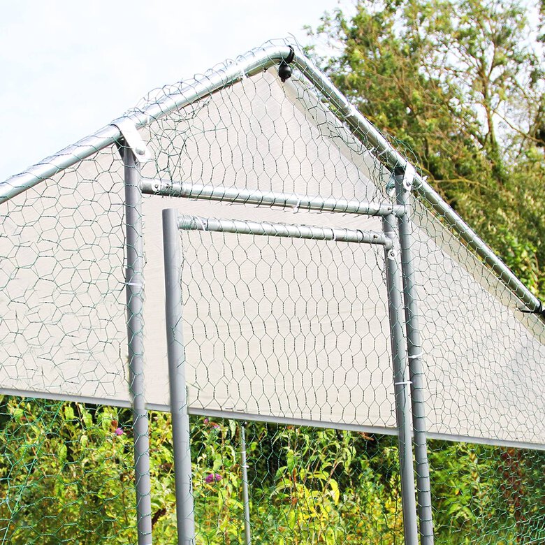 Jaula Aves de Corral Valla Cercado Caja Pollos Acero Pollos 4m x 2m x 2m, , large image number null