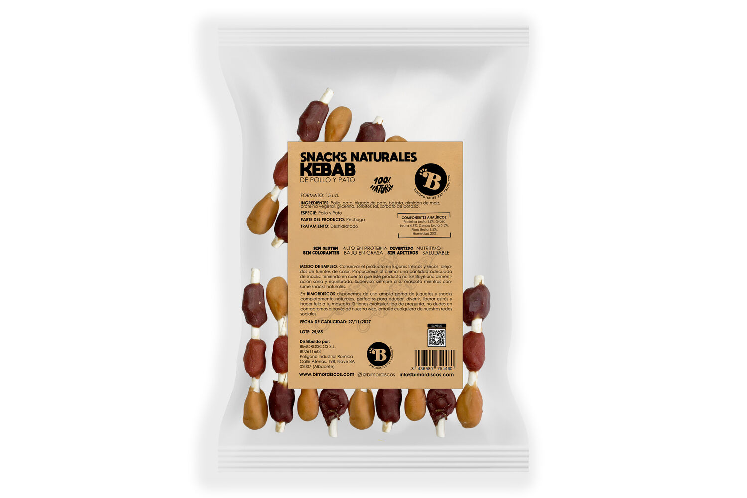 BIMORDISCOS Sticks / Barritas de Kebab para Perros 15 uds., , large Imagen numero 3