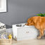 PawHut Comedero para Perros Blanco, , large indicador imagen numero 2