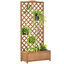 Outsunny Jardinera con Enrejado de Madera Maciza para jardín, , large indicador imagen numero 1