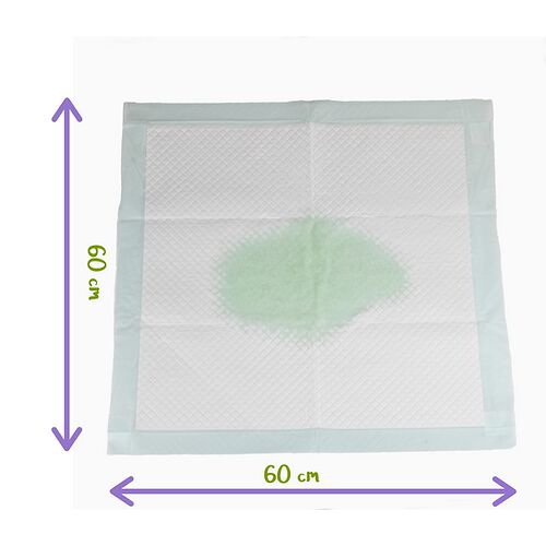 Peppo and Pets- 100 Empapadores para perros 60x60 cm- S&uacute;per absorbentes-4 adhesivos para fijar al suelo, , large Imagen numero 3