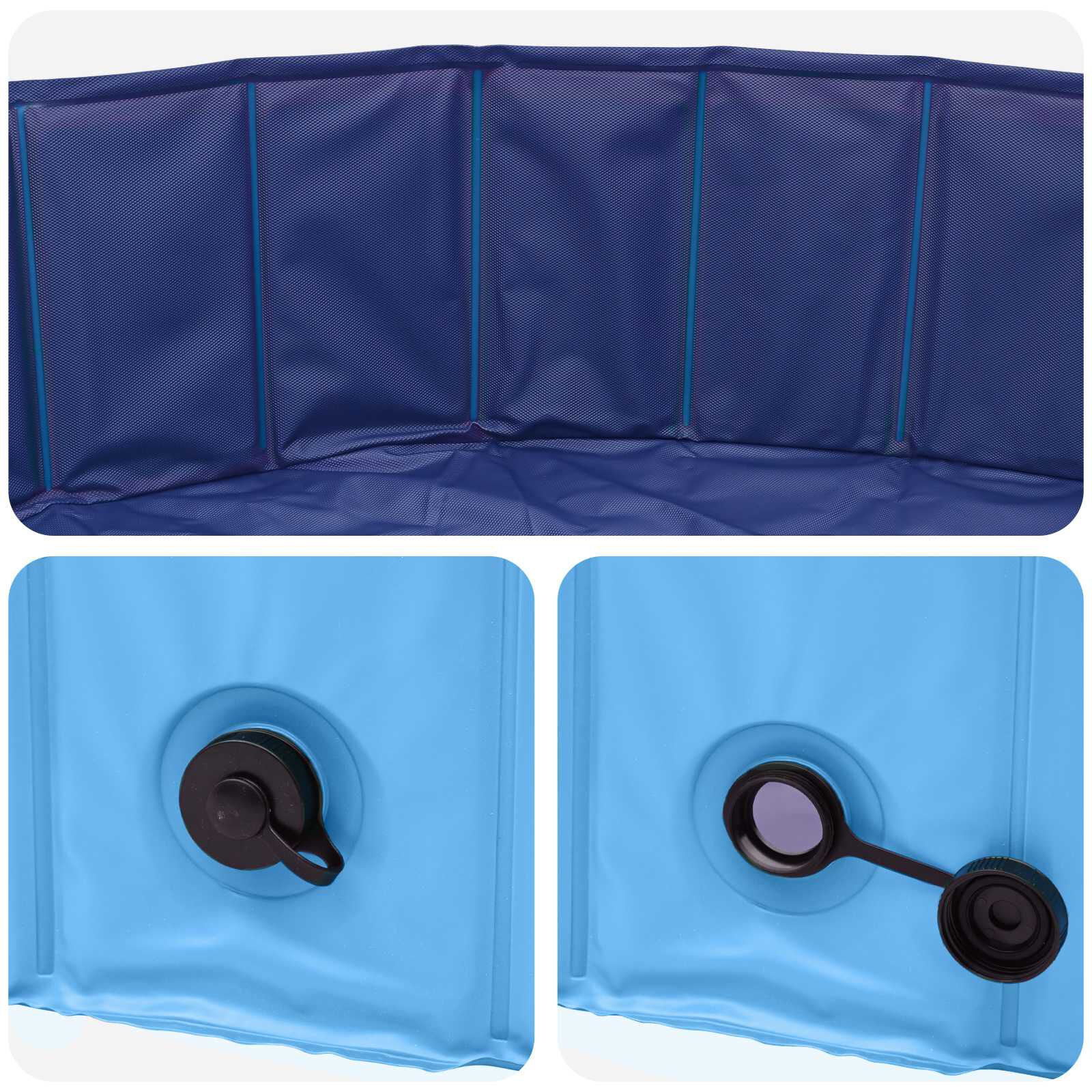 vidaXL Piscina para Perros PVC Grueso mascotas Nadar Ba&ntilde;o de al Aire Libre, , large Imagen numero 5