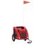 vidaXL Remolque de bicicleta para perros hierro y tela Oxford rojo, , large indicador imagen numero 6