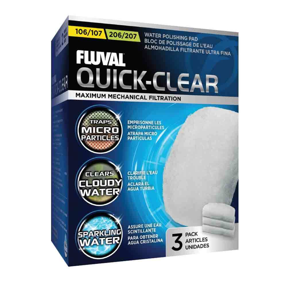 Fluval Quick Clear Foamex Fino 107/207, 3uds, , large Imagen numero 1