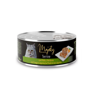 Majesty Adult Terrine Pollo y Verduras lata para gatos