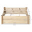 Outsunny Huerto Urbano de Madera Cuadrada 90x90x28 cm con 9 Compartimentos Extraíbles Arriate de Jardín para Cultivos Plantas Flores Natural, , large indicador imagen numero 3
