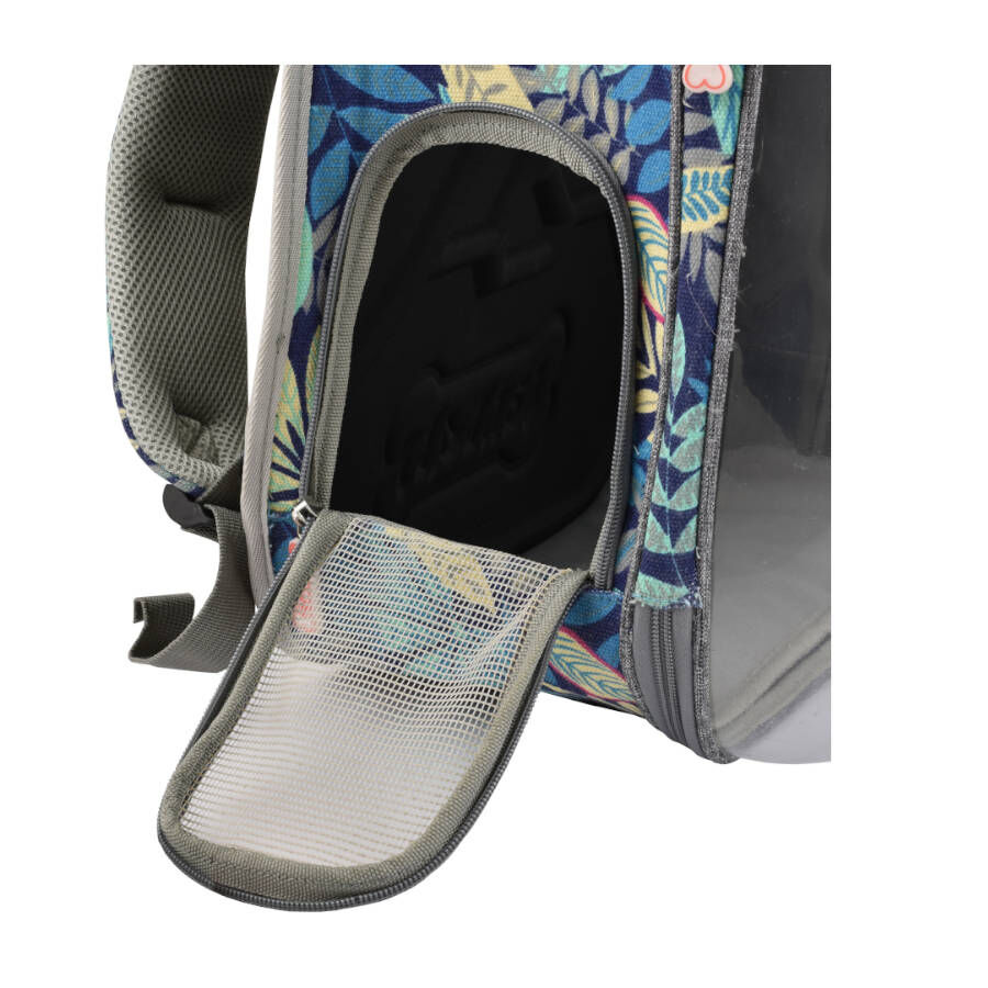 Nayeco Space Mochila Transport&iacute;n con Esfera Azul para perros y gatos, , large Imagen numero 3