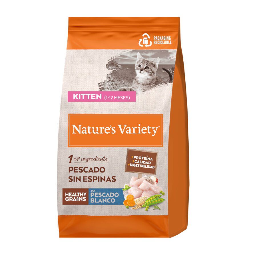 Nature's Variety Healthy Grains Kitten Pescado Blanco pienso para gatitos