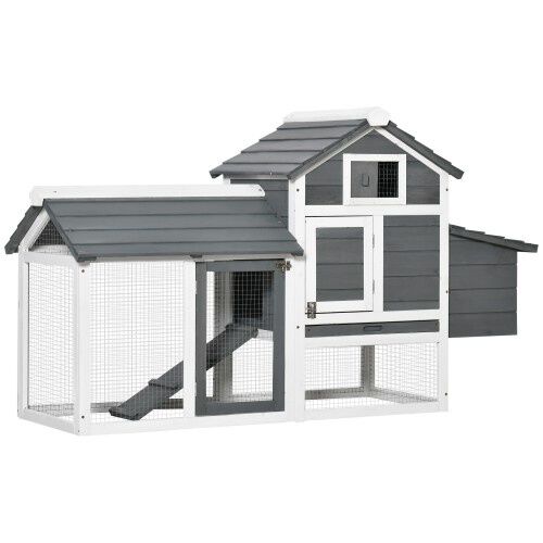 PawHut Gallinero de Madera Exterior para gallinas