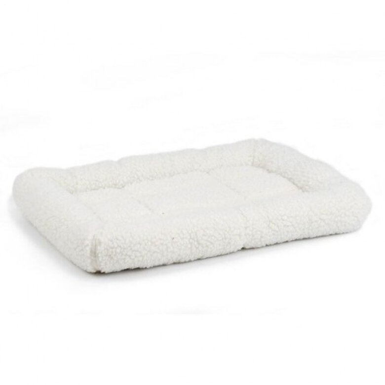Cama suave con piel artificial para perro color Crema, , large image number null