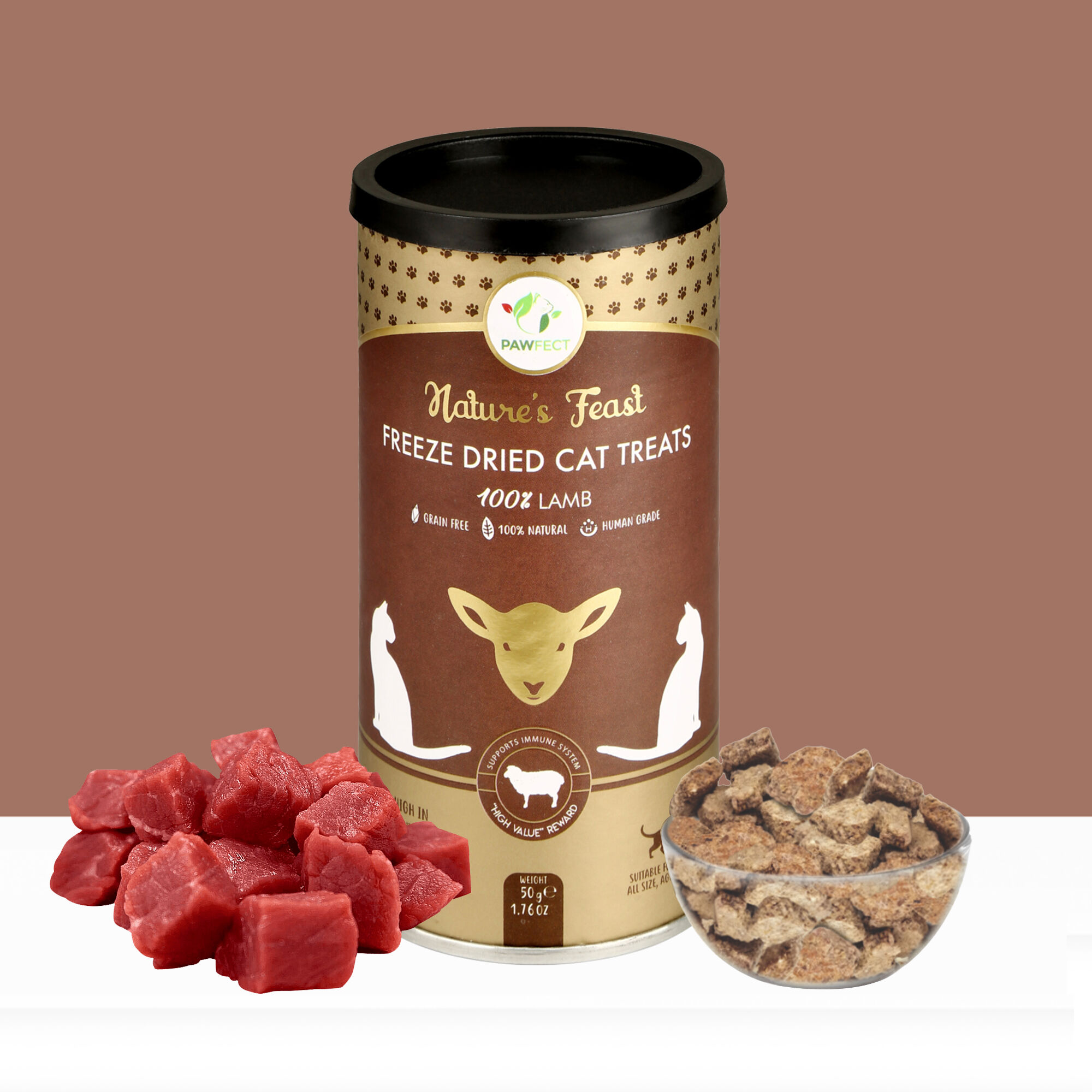 Golosinas liofilizadas para gatos: carne de cordero (50 g/1,76 oz), , large Imagen numero 4