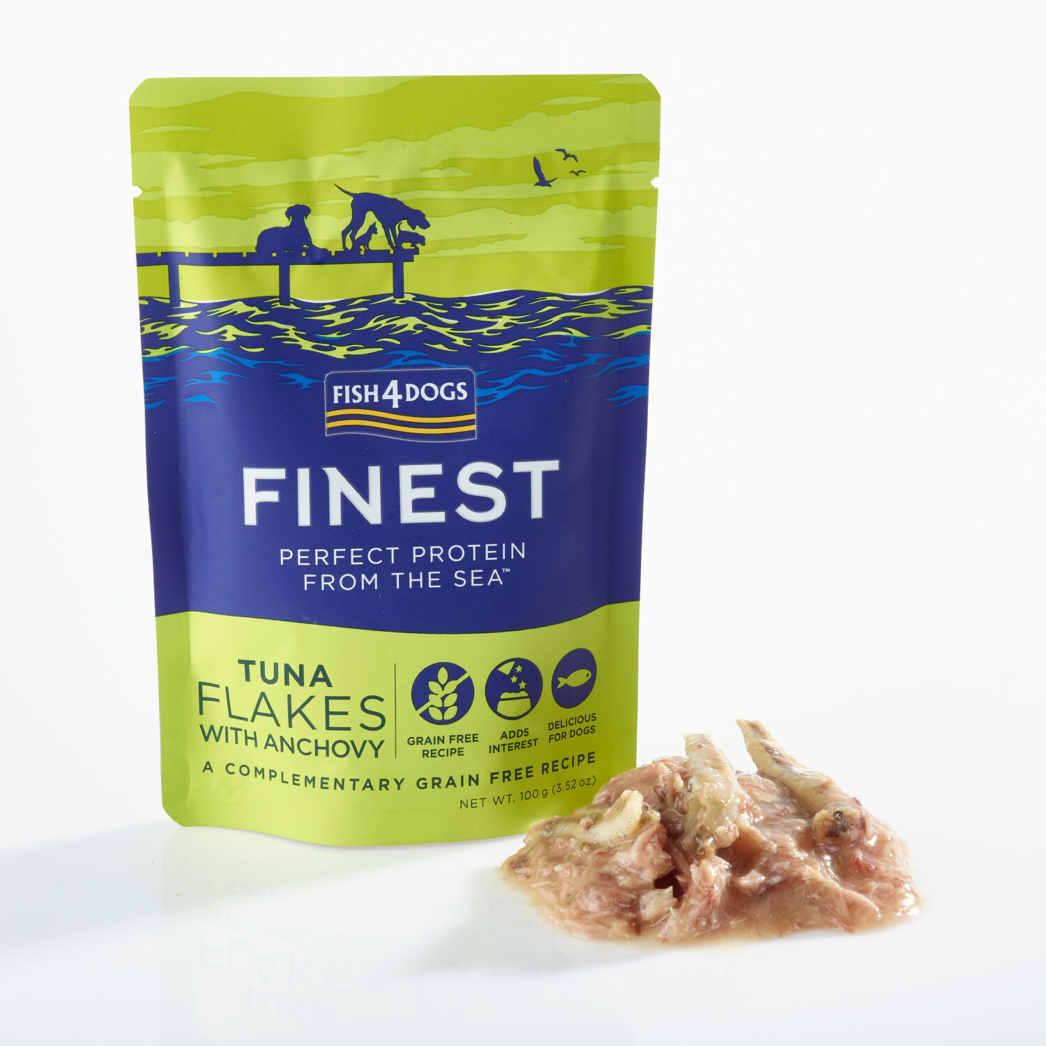 Fish4Dogs Mousse para perro sin cereales &ndash; At&uacute;n y anchoas 100 g (pack de 6), , large Imagen numero 2