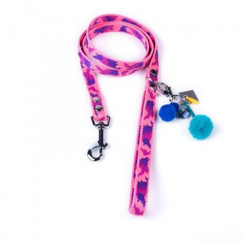 Correa Luckly Gris Camuflaje para perros color Rosa, , large Imagen numero 1