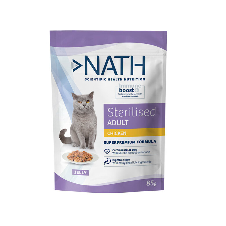 Nath Sterilised Adult Pollo en Gelatina sobre para gatos, , large image number null