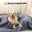 Nobleza Manta Impermeable Perro, L 127 x 100cm Suave y Esponjosa Manta Mascota, Manta Lavable de Felpa a Prueba de Fugas para Sofá Y Cama, Reversible, Gris, , large indicador imagen numero 4