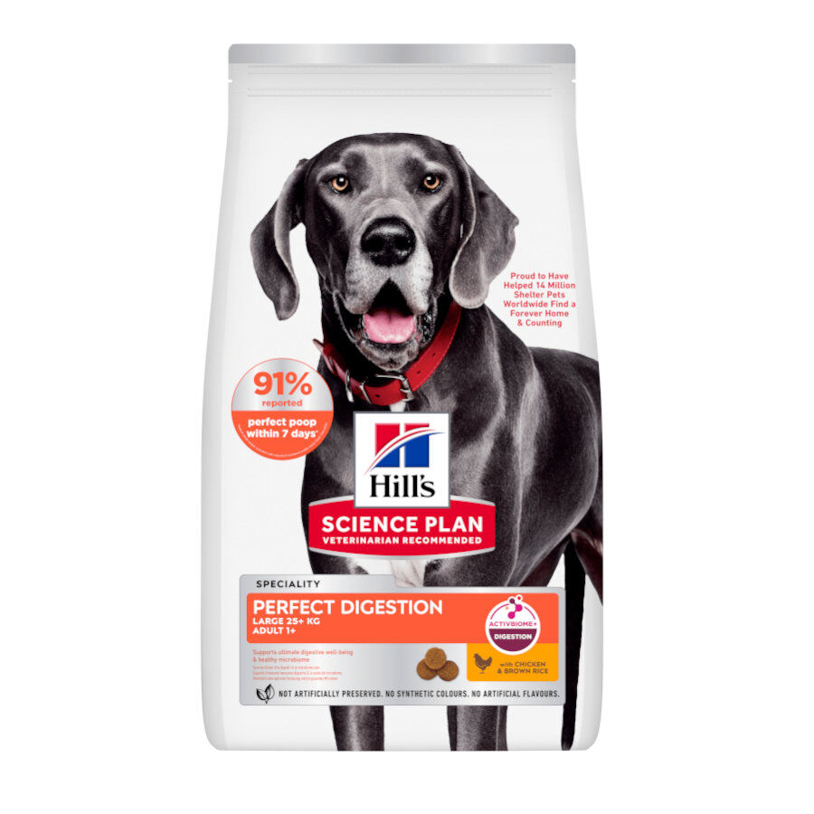 14 kg Hill's Science Plan Perfect Digestion Adult large Pollo pienso para perros, , large Imagen numero 1