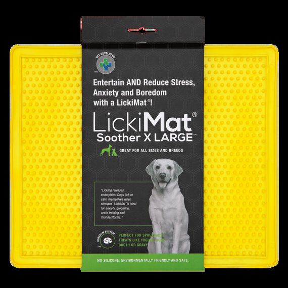Comedero LickiMat Soother XL Amarillo para perro, , large Imagen numero 1