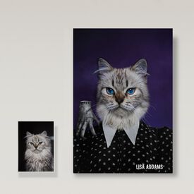 Pet Story Póster Addams Retrato Personalizado de Mascota para hogar