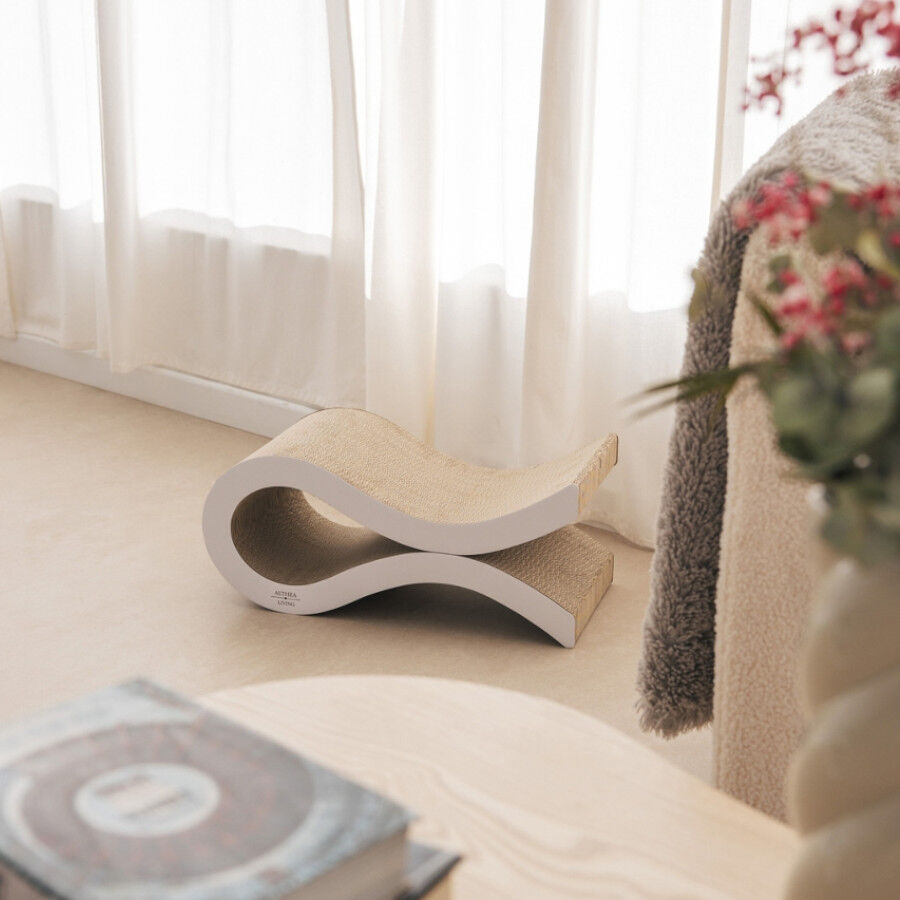 Althea Living - Rascador para gatos ondulado, cart&oacute;n corrugado, reversible, , large Imagen numero 5