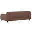 vidaXL Cama para perros de cuero sintético marrón 90x53x30 cm, , large indicador imagen numero 5