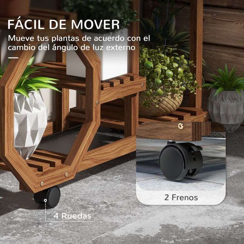 Outsunny Estantería Para Plantas Carbonizado thumbnail