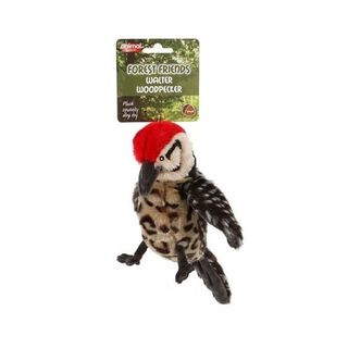 Animal instincts forest friends pájaro carpintero de peluche para perros