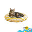Summer Vibes Cama Redonda Refrescante Amarilla para gatos, , large indicador imagen numero 1