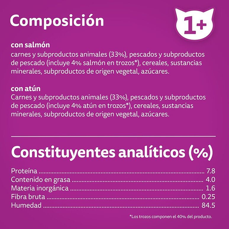 Whiskas Selección Pescados Gelatina en Bolsita para gatos thumbnail