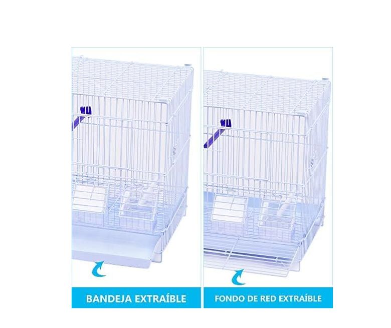 DZL Jaula Metálica con Comedero para pájaros thumbnail