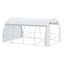 Outsunny Invernadero de Túnel Invernadero de Jardín 4x3x2 m con Puerta y 8 Ventanas Enrollables de Polietileno 140 g/m² y Acero Galvanizado para Cultivos Plantas Flores Blanco, , large indicador imagen numero 1