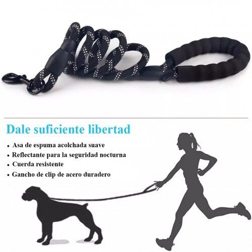 Correa MyPetCare para perro color Negro, , large Imagen numero 4