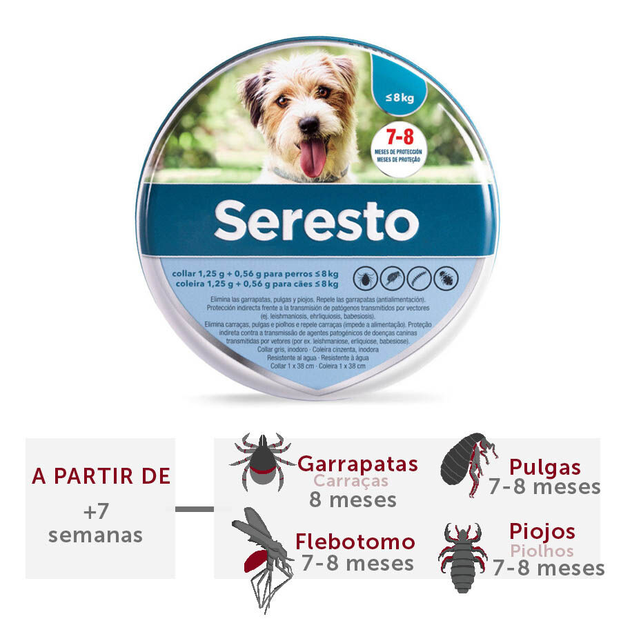 Seresto collar antiparasitario perros grandes y peque os Tiendanimal