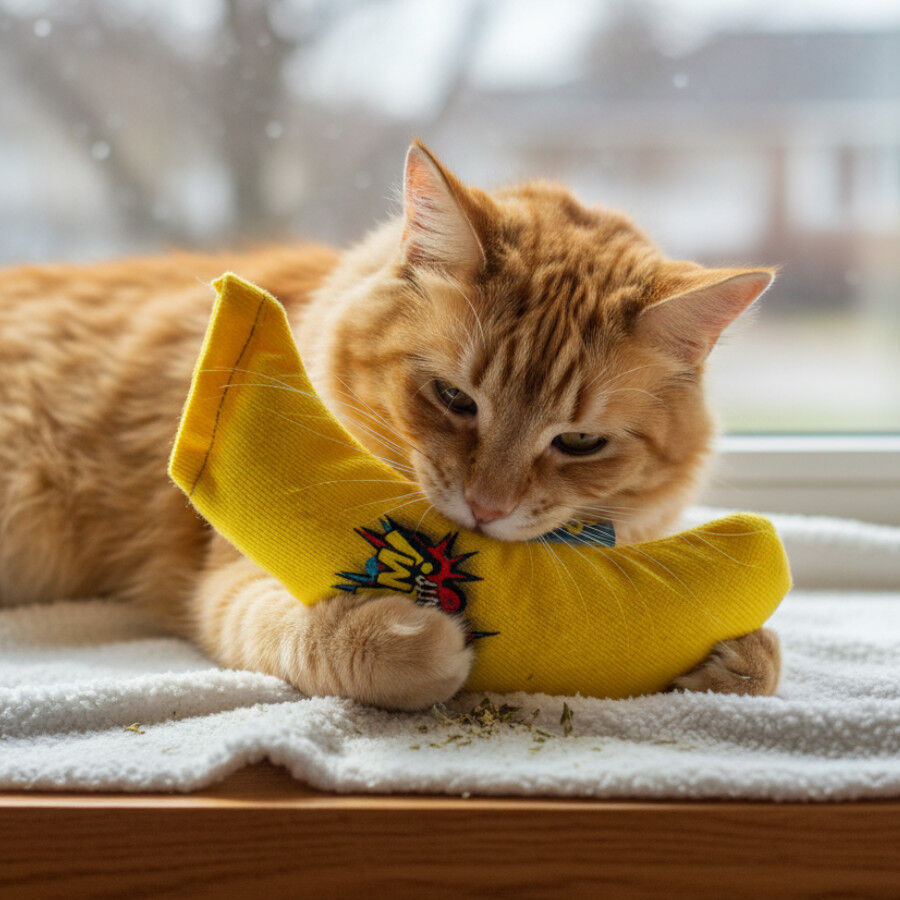BAM! Peluche Banana con Catnip para gatos, , large Imagen numero 1